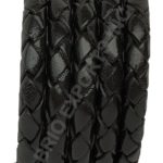 Black Braided Leather 8 mm size
