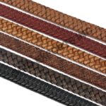 Oval Braided Leather