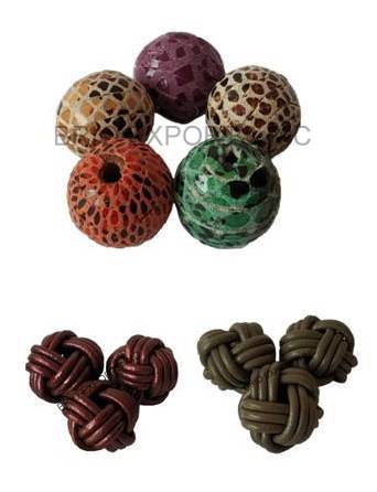 Leather Beads