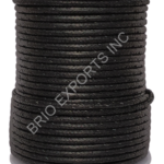 BLACK COTTON WAX CORD