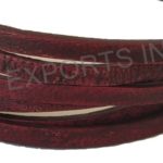 FLAT LEATHER CORD MAROON