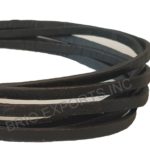 FLAT LEATHER CORD BLACK