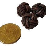 BROWN COLOR LEATHER BEAD