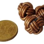 COPPER COLOR LEATHER BEAD